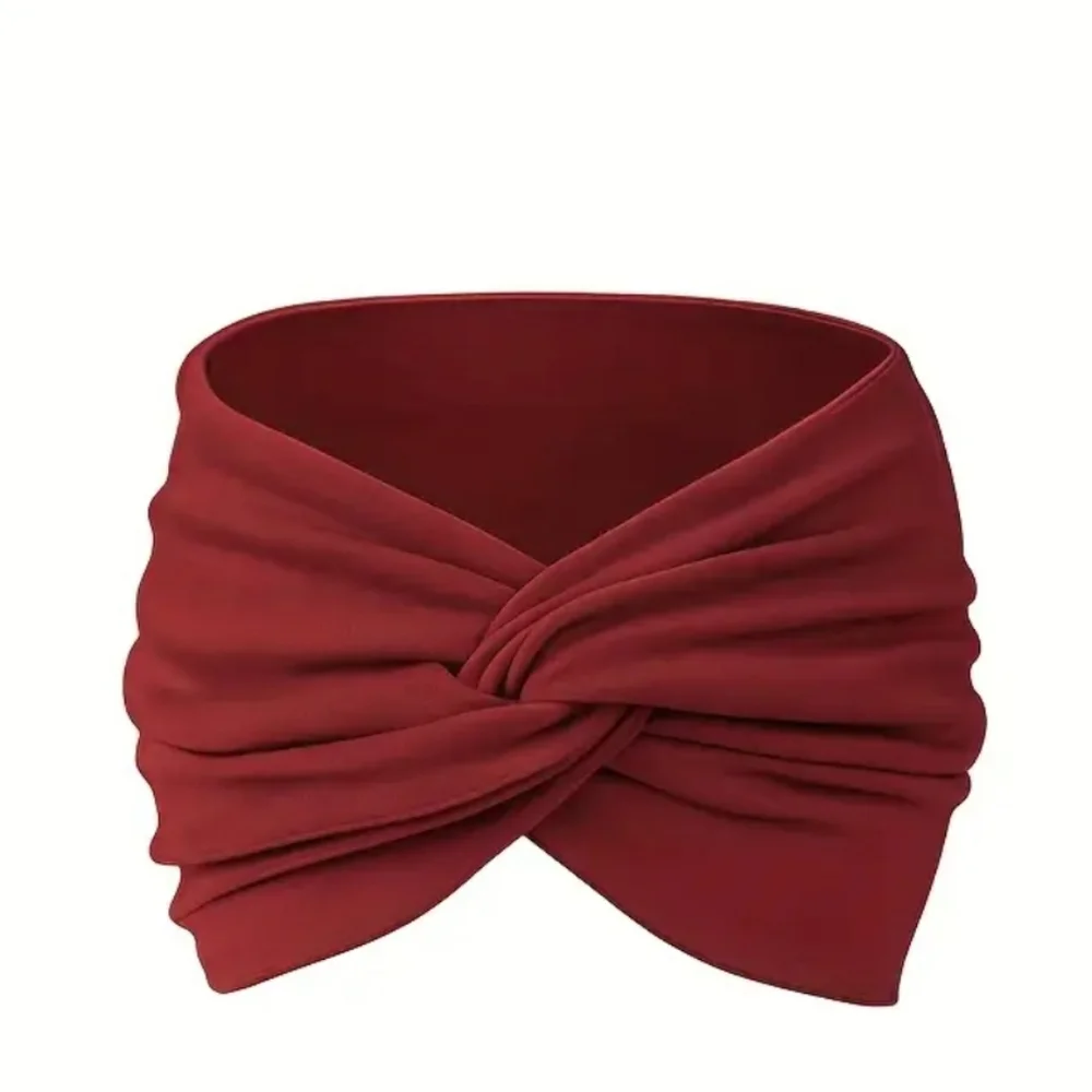 Wide Burgundy Headband
